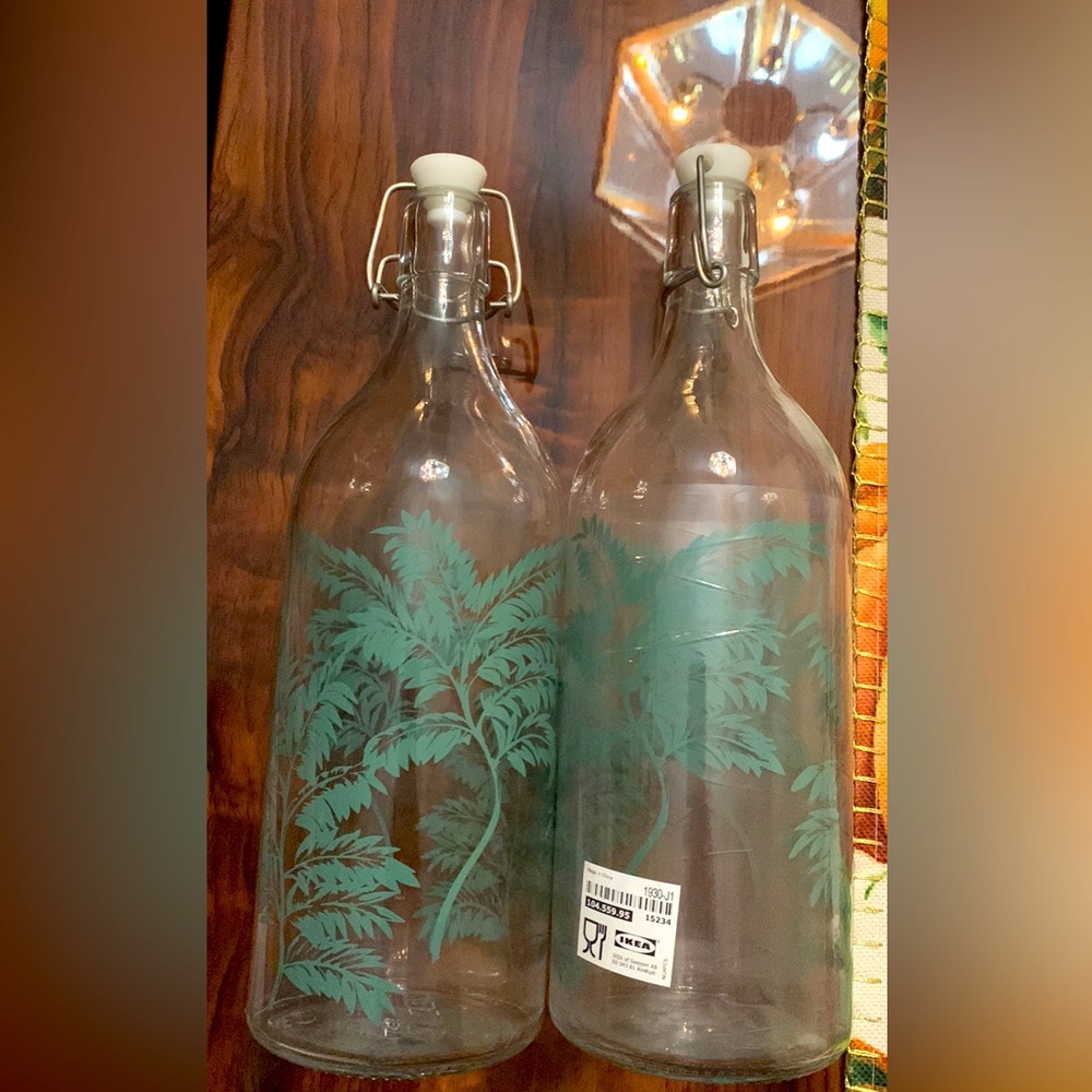 Ikea glass bottles